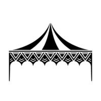 Geometric Tent Silhouette, Art Deco Style vector