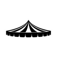 Minimalist Tent Silhouette, Event Coverage, Celebration vector