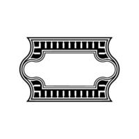 Ornate Vintage Frame, Elegant Border, Retro vector