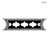 Geometric Deco Border, Minimalist Black White - Minimalism - Pattern vector