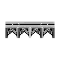 Geometric Deco Border, Streamlined, Minimalist Art - Art deco vector