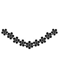 Elegant Floral Arch, Minimalist - Decorative vector