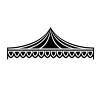 Minimalist Tent Silhouette, Event Illustration, Celebration vector