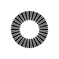 Geometric Radiance Minimalist Circular Motif - Abstract vector