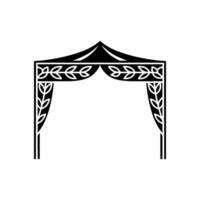 Elegant Canopy Arch, Celtic Motif, Minimalist vector