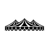 Minimalist Tent Silhouette, Event Illustration, Celebration - Modern vector