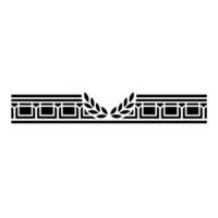 Art Deco Border Laurel Wreath Geometric vector