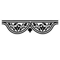Elegant Floral Border, Vintage Element - Classical - Ornament vector