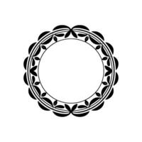 Elegant Botanical Circle Frame, Vintage Style - Leaves - Ornament vector