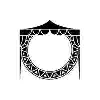 Art Deco Stage Border, Geometric Celebration vector