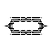 Geometric Tribal Frame, Modern Abstract - Lines vector