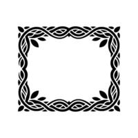 Intricate Celtic Frame, Minimalist, Decorative Border vector