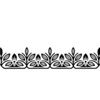 Elegant Botanical Border, Minimalist - Floral - Leaves vector