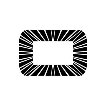 Geometric Radiance Minimalist Frame with Dynamic Lines vector