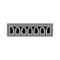 Geometric Archway, Minimalist, Elegant Pattern vector