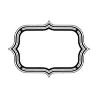 Elegant Deco Frame, Minimalist, Vintage Style - Ornament vector