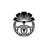 Elegant Lotus Emblem, Minimalist, Symbolic vector