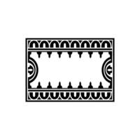 Geometric Frame, Vintage, Elegant Placeholder vector