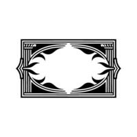 Art Deco Frame, Elegant Ornamentation, Vintage - Artdeco - Geometric vector