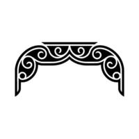 Intricate Swirl Border, Elegant, Minimalist Ornament vector