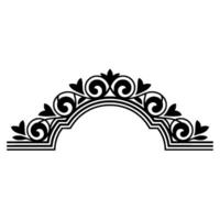 Elegant Arch Ornament, Vintage Decorative Border - Floral - Scroll vector