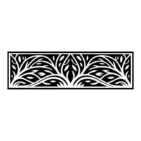 Elegant Botanical Border, Vintage Style Ornamentation - Ornament vector
