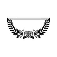 Elegant Floral Frame, Vintage Botanical Illustration - Wreath vector