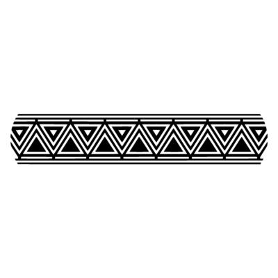 Geometric Tribal Border, Art Deco Pattern - Art deco