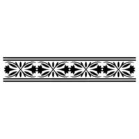 Elegant Black Ornamental Border, Vintage - Linear - Ornamentation vector