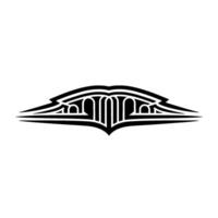 Geometric Wing Motif, Minimalist vector