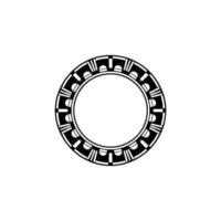Geometric Circle Motif, Minimalist, Retro Aesthetic vector