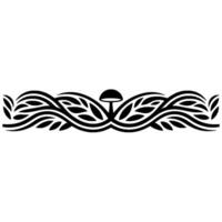 Intricate Floral Border, Decorative Element, Vintage - Leaf vector