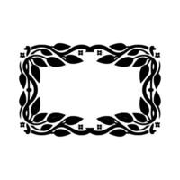 Elegant Botanical Frame, Vintage Style - Border - Leaves vector
