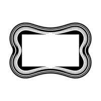 Abstract Ribbon Frame, Minimalist, Modern Element - Geometric vector