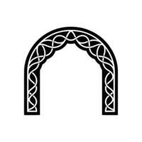 Intricate Celtic Arch Symbolic Gateway vector
