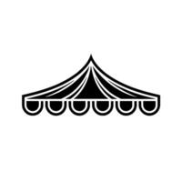 Minimalist Tent Silhouette, Event Illustration - Celebration vector