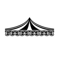 Stylized Tent Border, Vintage Ornamentation vector
