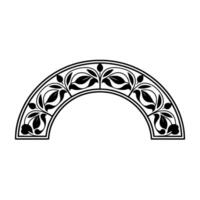 Elegant Arch Ornament, Vintage Botanical - Decorative vector