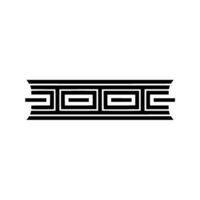 Geometric Deco Border, Minimalist, Elegant Pattern - Abstract - Linear vector