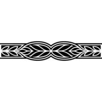 Stylized Leaf Border, Art Deco vector