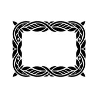 Intricate Celtic Frame, Black White, Ornamental Border vector