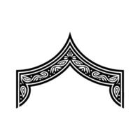 Intricate Archway Ornament, Vintage, Elegant Detail vector