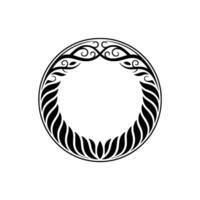 Elegant Circular Ornament, Vintage Element - Circle - Wreath vector