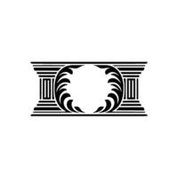 Elegant Classical Emblem, Minimalist vector