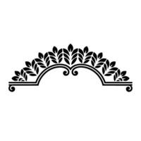 Elegant Botanical Arch, Vintage Ornamentation vector