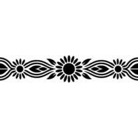 Elegant Floral Border, Vintage, Decorative Element - Pattern, Line vector