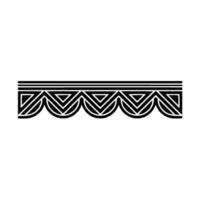 Geometric Deco Border, Minimalist, Elegant Pattern - Stylized vector