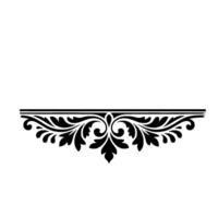 Elegant Baroque Border, Vintage Element vector