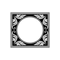 Elegant Vintage Frame, Decorative Border, Classic - Square vector