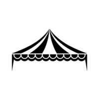 Minimalist Tent, Event Shelter Silhouette vector